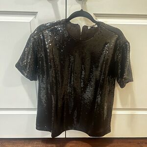 Black H&M Sequin Top